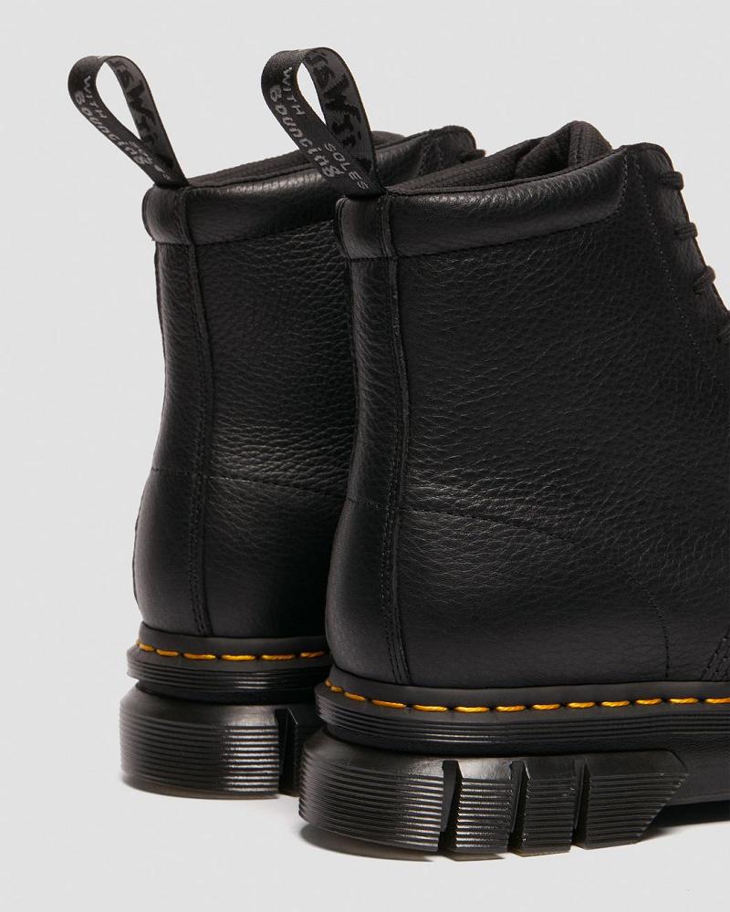 Black Women's Dr Martens Rikard Lunar Leather Platform Boots | CA 251CTV